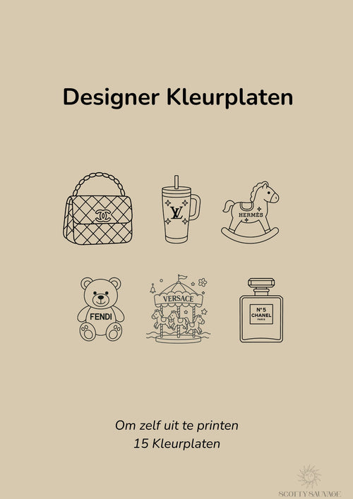 Designer Kleurplaten - 15 st.